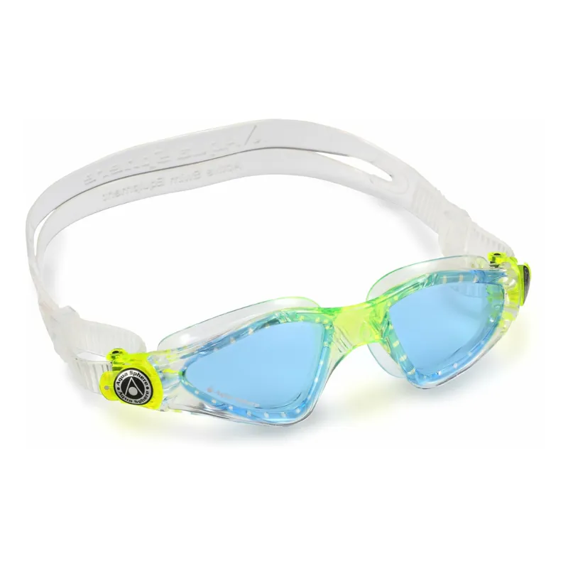 Aqua Sphere Kids Kayenne Blue Lens in Clear / Lime